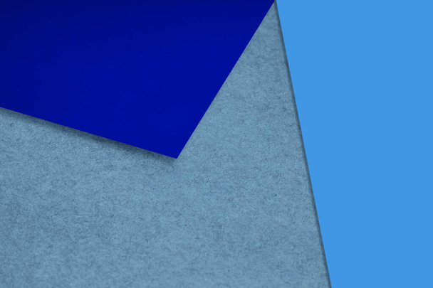 Plain and Textured papier willekeurig leggen om M-achtig patroon en driehoek voor creatieve cover ontwerp idee te vormen - Foto, afbeelding