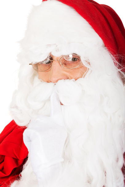 Foto van gelukkig Santa Claus in brillen - Foto, afbeelding