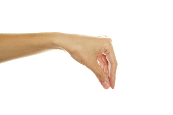 Placing or pinching hand sign - Φωτογραφία, εικόνα