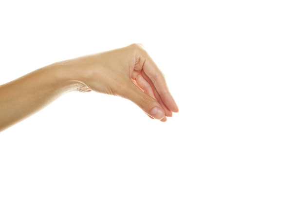 Placing or pinching hand sign - Фото, изображение