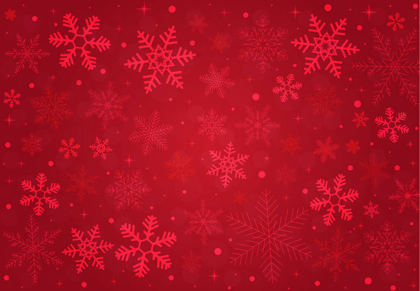 Blue Christmas winter snowflakes background. Vector EPS 10. - Вектор, зображення