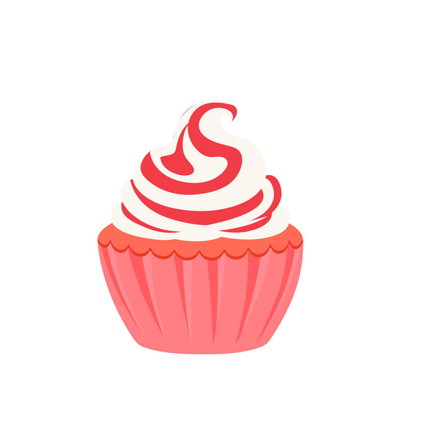 cupcakes de festa Mantenha bolos, festas de aniversário, cupcakes de vários sabores, chocolate, limão, mirtilo, baunilha, leite, cupcakes de frutas mistas - Vetor, Imagem