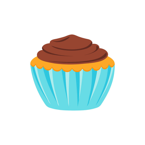 party cupcakes Keep cakes, birthday parties, cupcakes of various flavors, chocolate, lemon, blueberry, vanilla, milk, mixed fruit cupcakes - Вектор,изображение