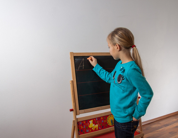 Children - Blackboard with child - Photo, Image