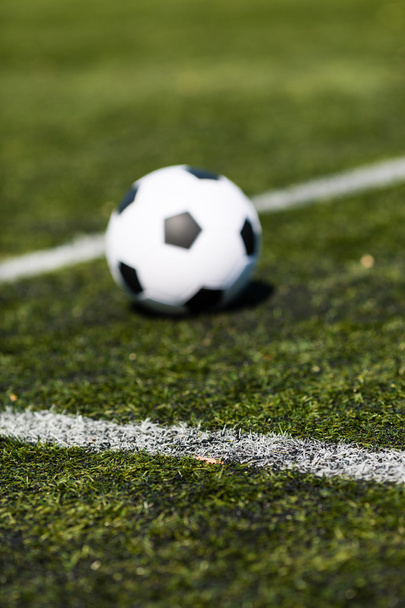 Soccer ball on artificial pitch - Foto, Bild