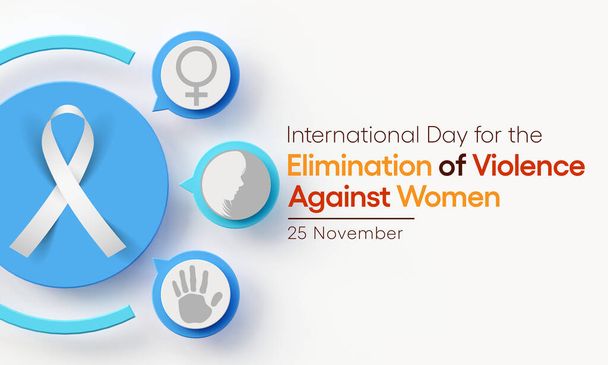Mezinárodní den pro odstranění násilí páchaného na ženách je každoročně pozorován 25. listopadu po celém světě. 3D vykreslování - Fotografie, Obrázek