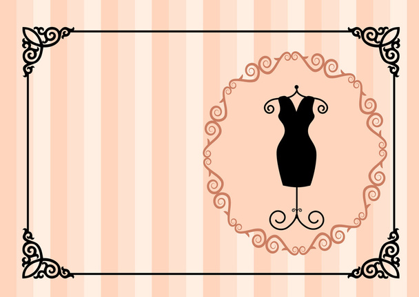 Visiting card a the atelier apparel - Διάνυσμα, εικόνα
