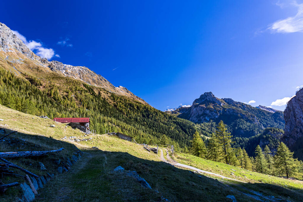 Una bella giornata autunnale soleggiata nelle Alpi del Friuli Venezia Giulia - Foto, immagini
