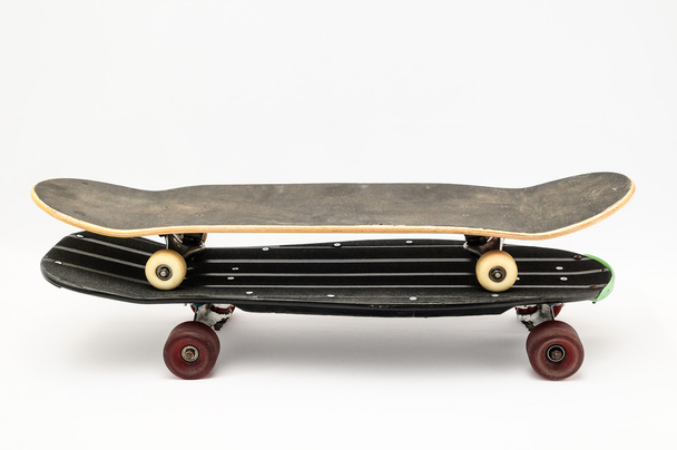 Old Used Wooden Skateboard - Photo, Image