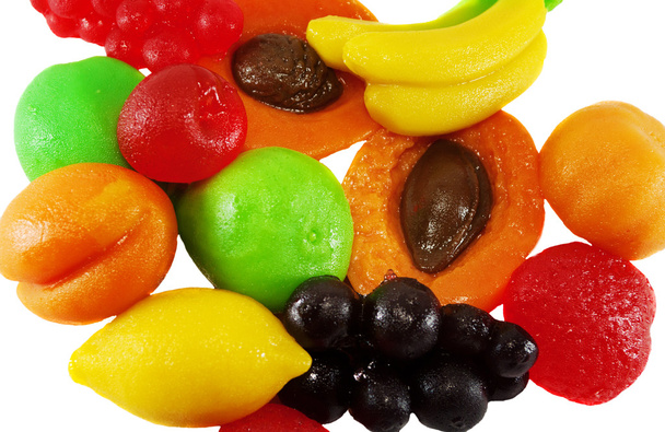 Farbige Quallen in Form von Früchten - Foto, Bild