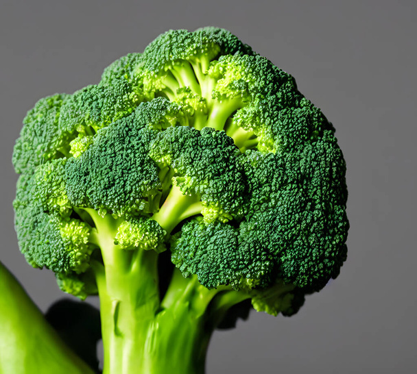 egy fotó brokkoli, egészséges zöld zöldség, jó a fogyókúra, vitamin forrás - Fotó, kép
