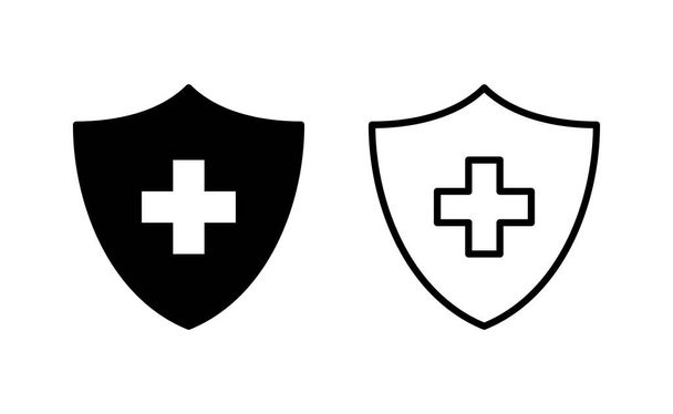 Health insurance icon vector for web and mobile app. Insurance document sign and symbol - ベクター画像