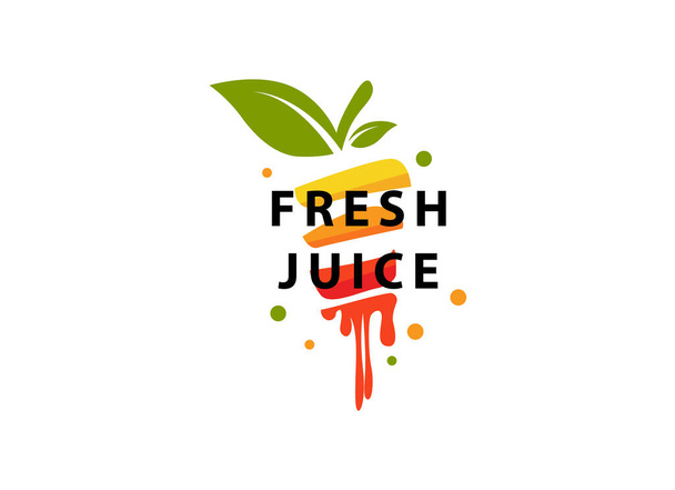 Fresh juice logo vector - Vector, Imagen