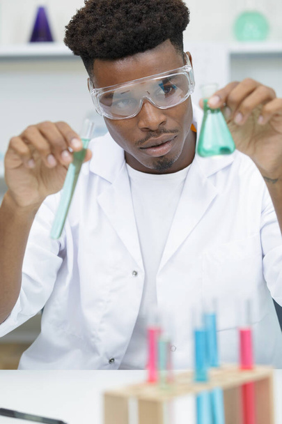 young male scientist working in the lab - Photo, Image