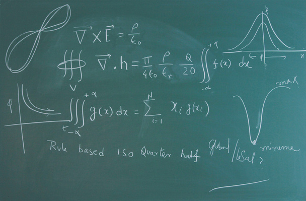 Üniversite Yönetim Kurulu üzerinde matematiksel ifadeler - Fotoğraf, Görsel