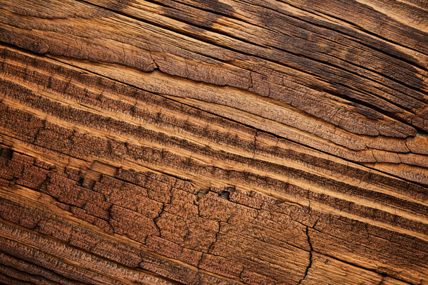 Vintage verouderde houten textuur achtergrond - Foto, afbeelding