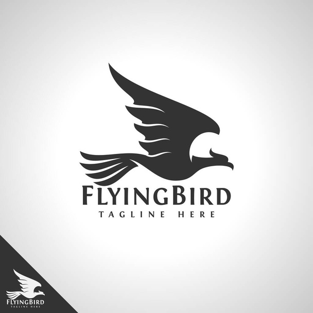 Modelo de logotipo de pássaro voador
 - Vetor, Imagem