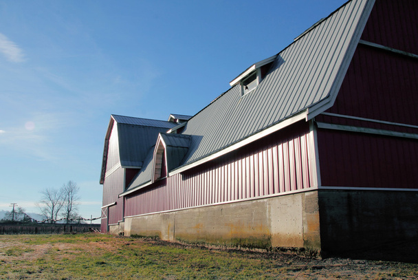 Large Modern Barn with Metal Roof - Foto, Imagem