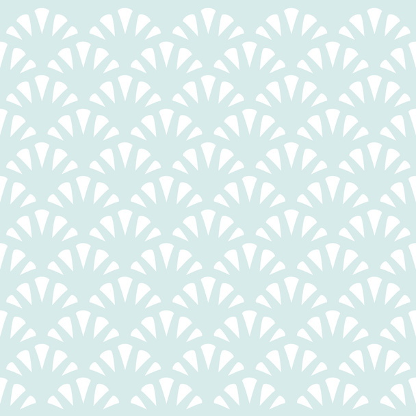 Abstract pattern. White seashells. Seamless vector pattern. - Vettoriali, immagini