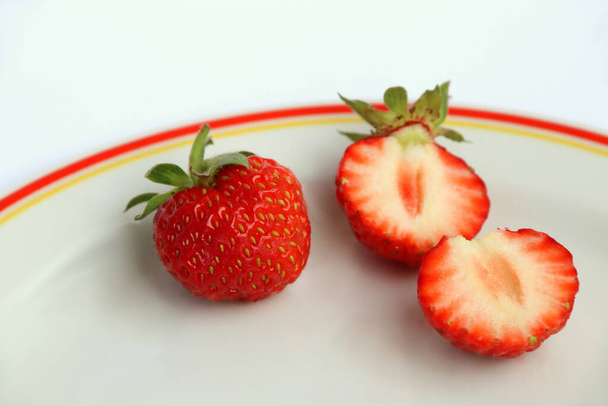 Saftig, reif, süß, Erdbeere. - Foto, Bild