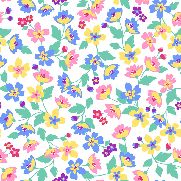 Flower pattern - Vektor, Bild