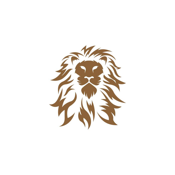Modèle d'illustration de conception d'icône logo Lion - Vecteur, image