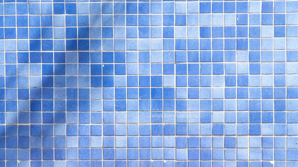 Modré dlaždice na druhou, mozaikové pozadí. Kvalitní fotografie - Fotografie, Obrázek