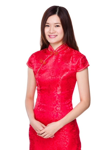 Жінка в червоній сукні
 - Фото, зображення