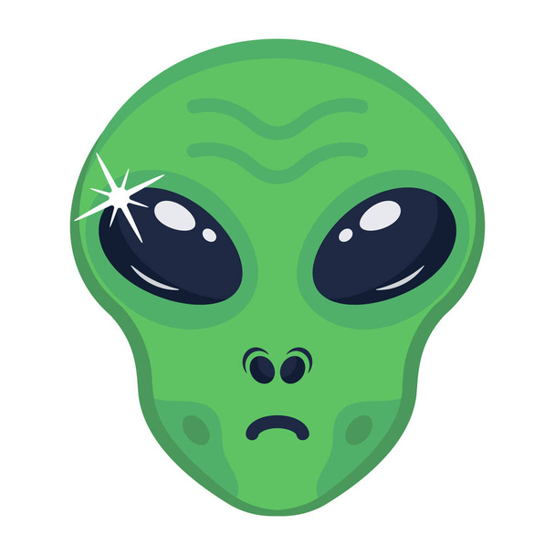 alien  icon. cartoon of  vector illustration - Вектор,изображение