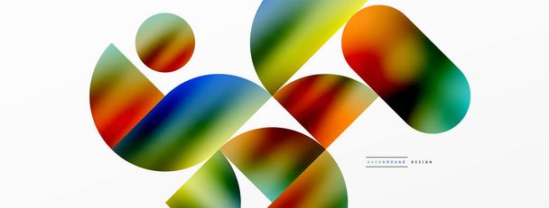Коло геометричне тло. Металевий колір блискучі кола і круглі форми. Векторна ілюстрація Для шпалер, Банер, Тло, Картка, Книжкова ілюстрація, цільова сторінка
 - Вектор, зображення