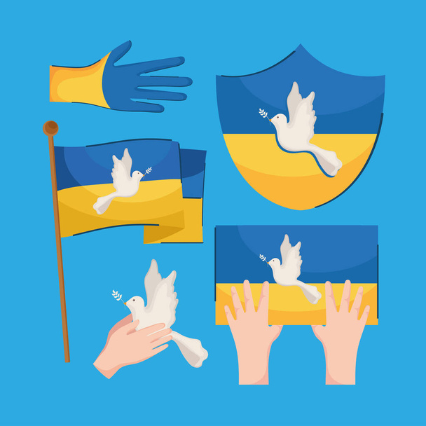 п'ять ікон миру в Україні
 - Вектор, зображення