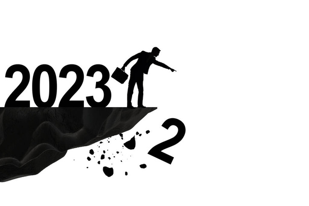 2022年から2023年への移行の概念 - 写真・画像