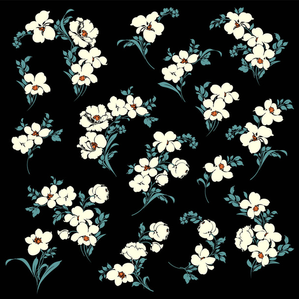 Beautiful flower illustration material collection, - Vector, Image