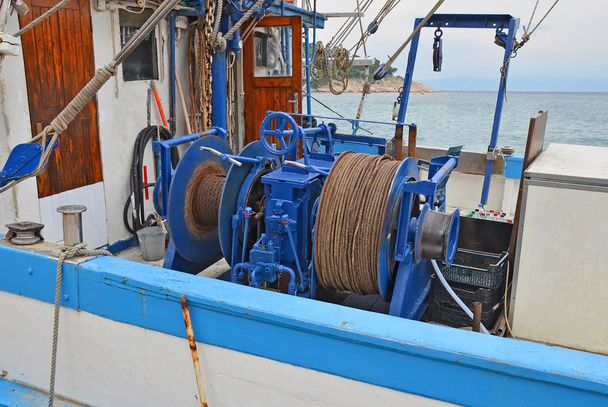 Anchor winch with hawser - Photo, Image