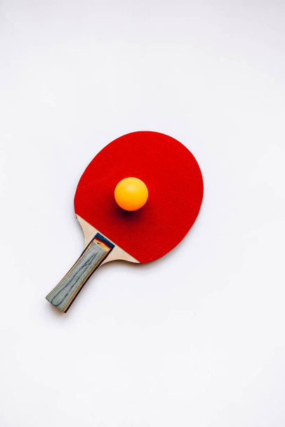 Pin-pong rubbers and a ball - Photo, Image