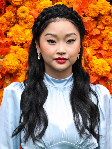 Actress Lana Condor arrives at the Veuve Clicquot Polo Classic Los Angeles 2021 held at the Will Rogers State Historic Park on October 2, 2021 in Pacific Palisades, Los Angeles, California, United States.  - Photo, Image