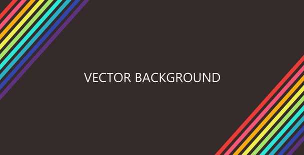 Colorful rainbow spectrum striped background. Vector illustration. - Vetor, Imagem