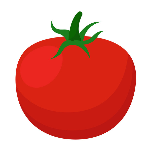 tomate rojo verduras alimentos cocina agricultura productos agrícolas - Vector, Imagen
