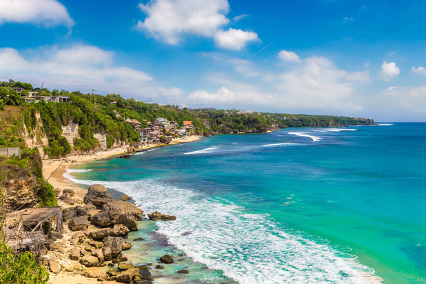 Panoramic view of Dreamland beach on Bali in a sunny day, Indonesia - Foto, immagini
