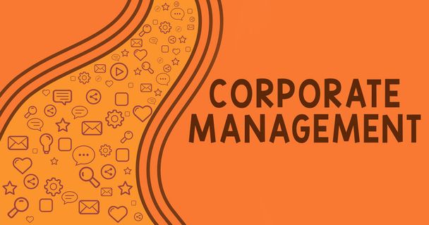 Conceptuele weergave Corporate Management, Business concept alle niveaus van Managerial Personeel en Excutives - Foto, afbeelding