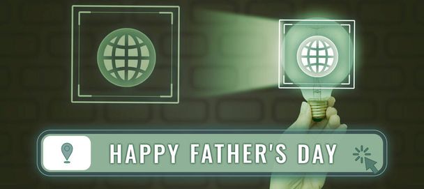 Signe texte montrant Demain est vendredi, Approche commerciale temps de l'année pour célébrer les pères partout dans le monde - Photo, image