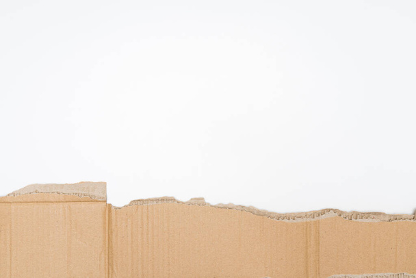 Torn Cardboard, Kraft Cardboard rim - Fotoğraf, Görsel