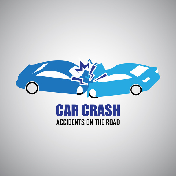 Incidente d'auto e incidenti icone
 - Vettoriali, immagini