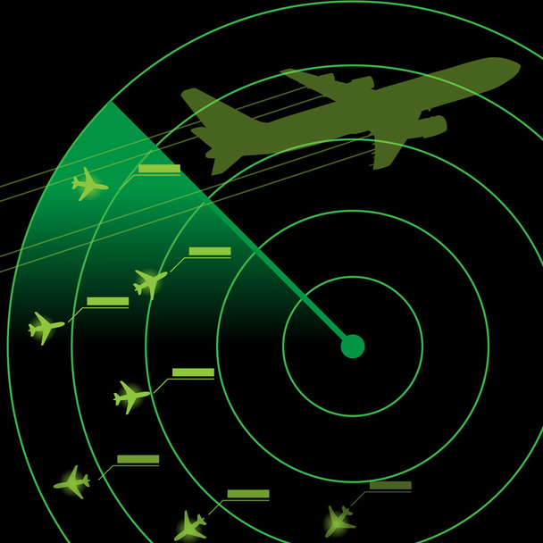 Radar de control aéreo
 - Vector, Imagen