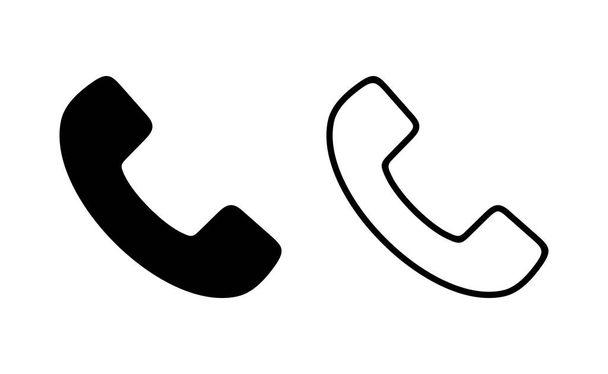 Κλήση διάνυσμα εικονίδιο για web και mobile app. τηλεφωνικό σήμα και σύμβολο. Εικονίδιο τηλεφώνου Επικοινωνήστε μαζί μας  - Διάνυσμα, εικόνα