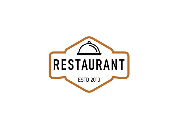 Modern logo of restaurant. Restaurant logo template. - Вектор,изображение
