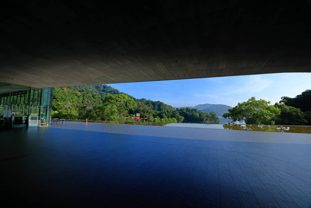 Besucherzentrum Xiangshan im Sun Moon Lake National Scenic Area, Gemeinde Yuchi, Kreis Nantou, Taiwan - Foto, Bild