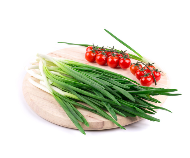 Onions and cherry tomatoes - Photo, Image