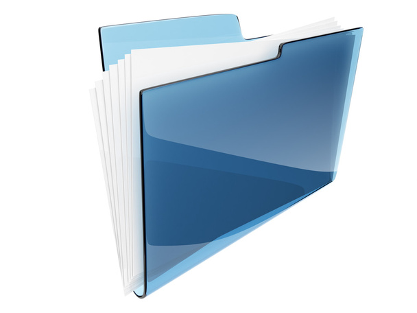 Folder. Directory. file 3D isolated - Фото, изображение