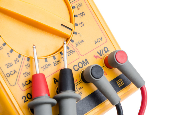 Multimeter with probes (close-up) - Photo, Image